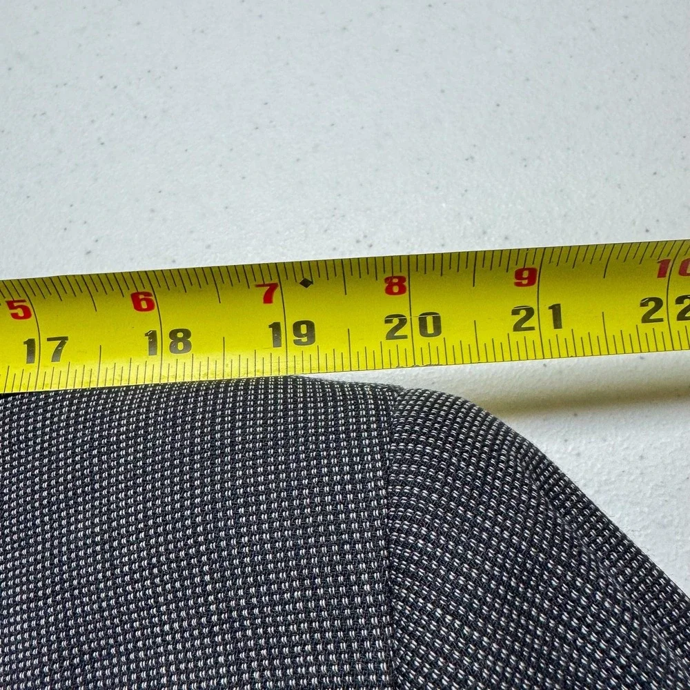 Canali Suit Jacket Mens 42L Gray Check Wool Made in Italy Two Button Notch Lapel
